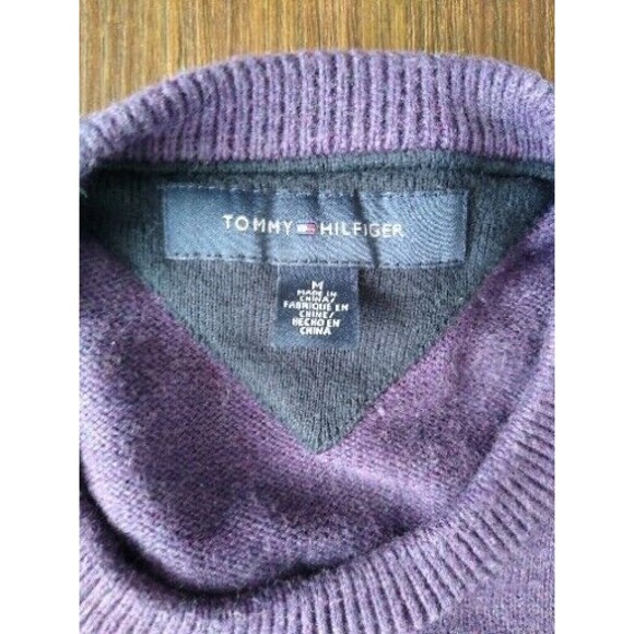 Tommy Hilfiger Vintage Cotton Knit Bulldog Sweater Academia Designer Soho SzM - Picture 4 of 5